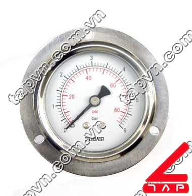 Đồng hồ đo áp suất có mặt bích Y 63